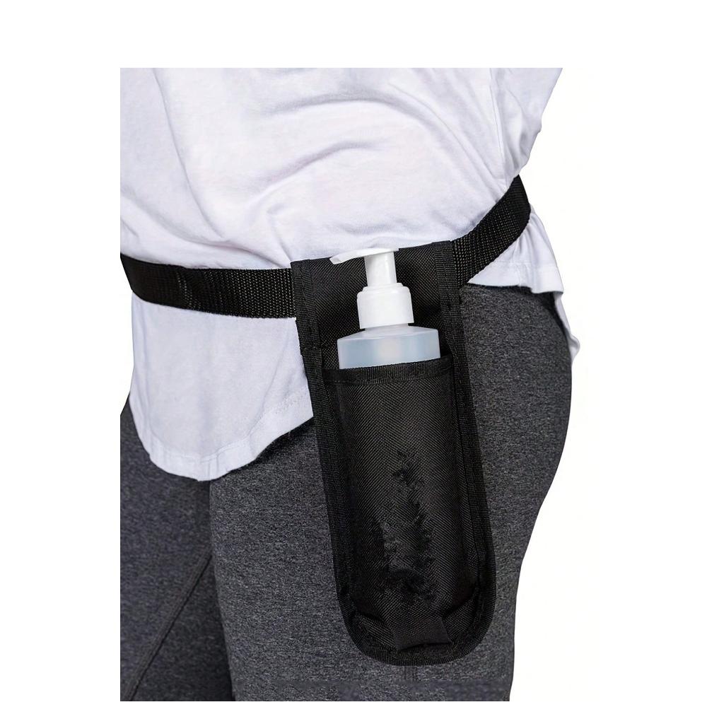 Black Holster Belt with Bottle