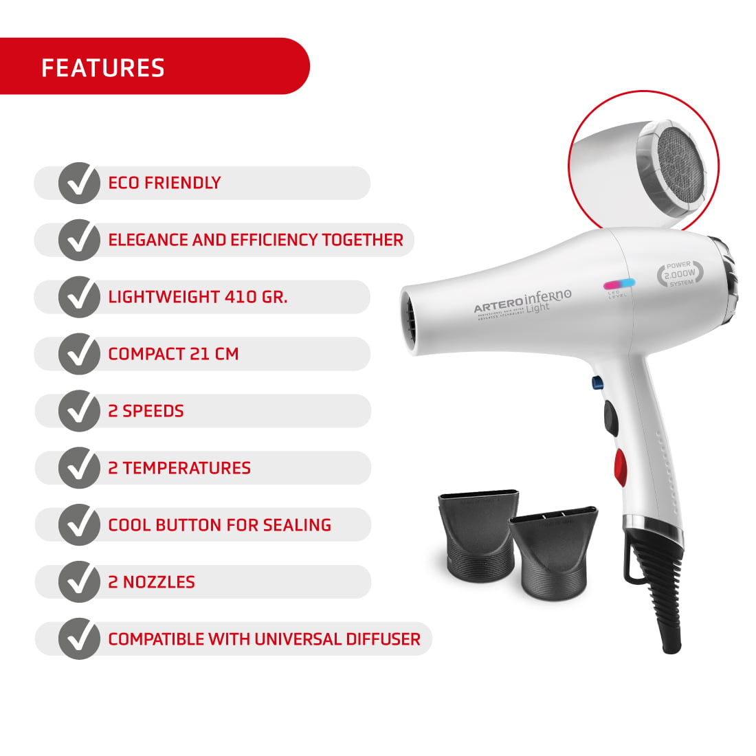 Artero Inferno Light Hairdryer