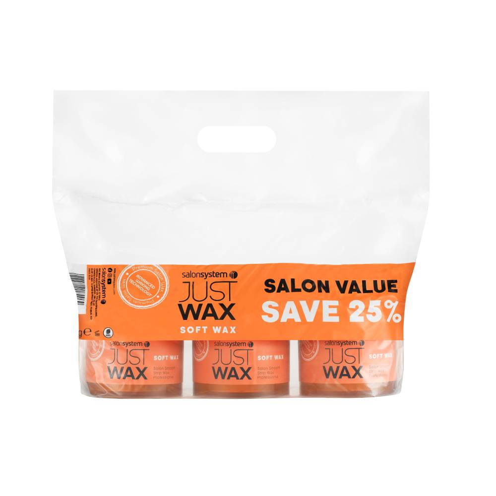 Salon System Just Wax Soft Wax - Salon Value Pack (3)