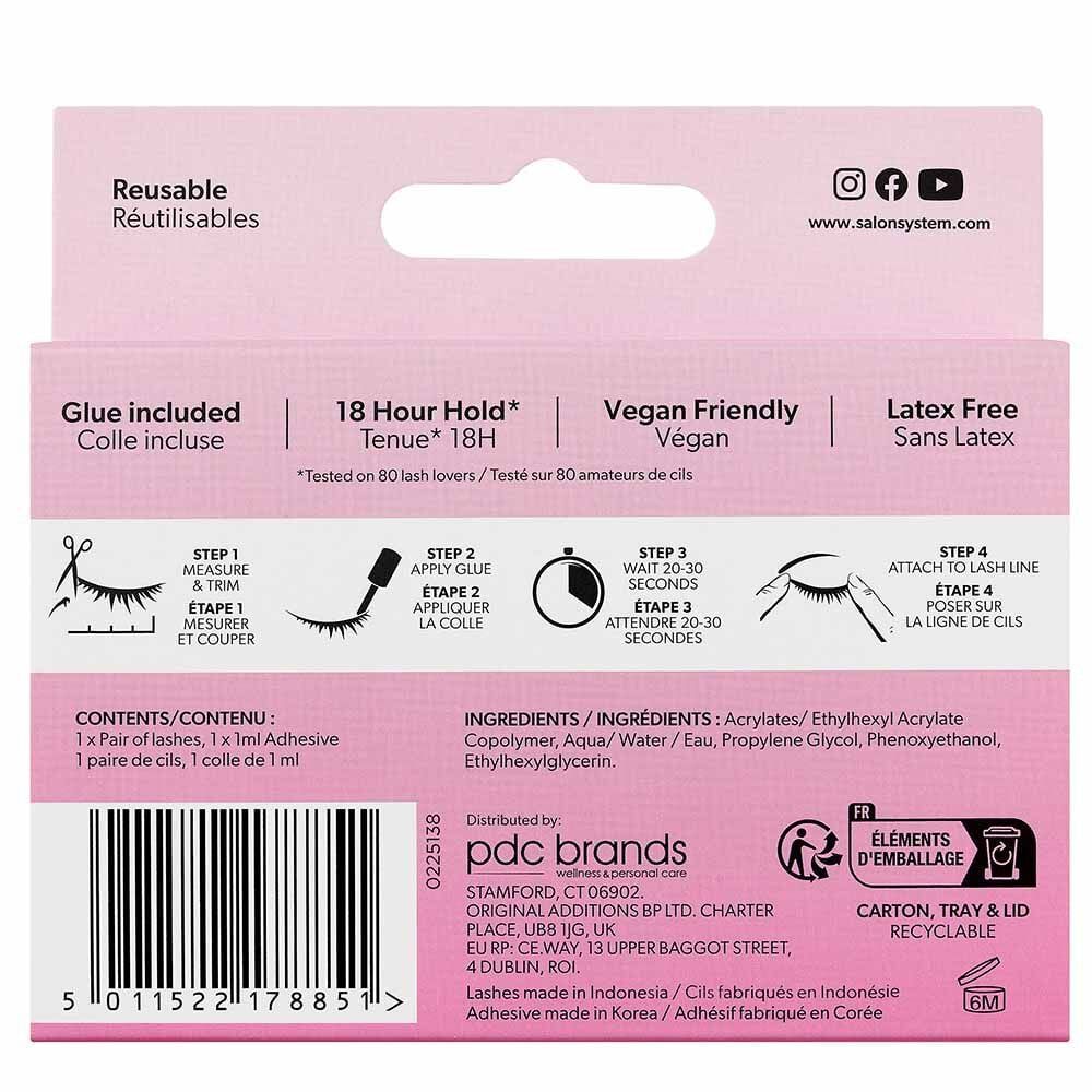 Salon System 3/4 Length No.033 Classic Light Lashes