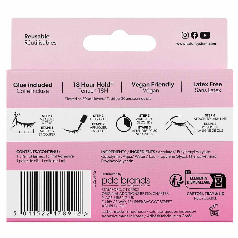 Salon System 3/4 Length No.011 Wispy Volume Lashes