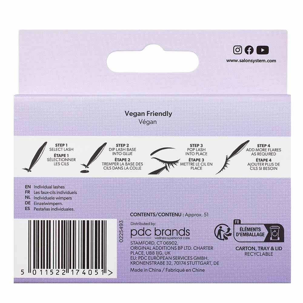 Salon System Luxe 3D Medium Individual Lashes