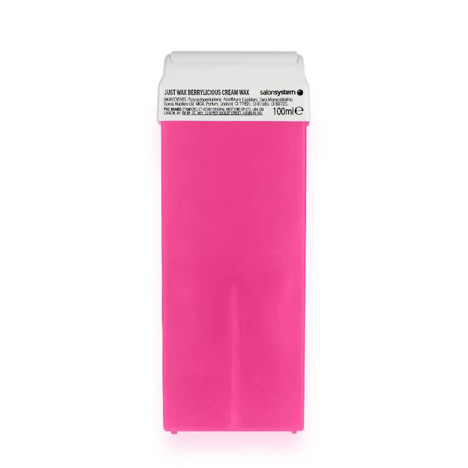 Salon System Just Wax Roller Head Cartridge Berrylicious Crème Wax 6 x 100ml