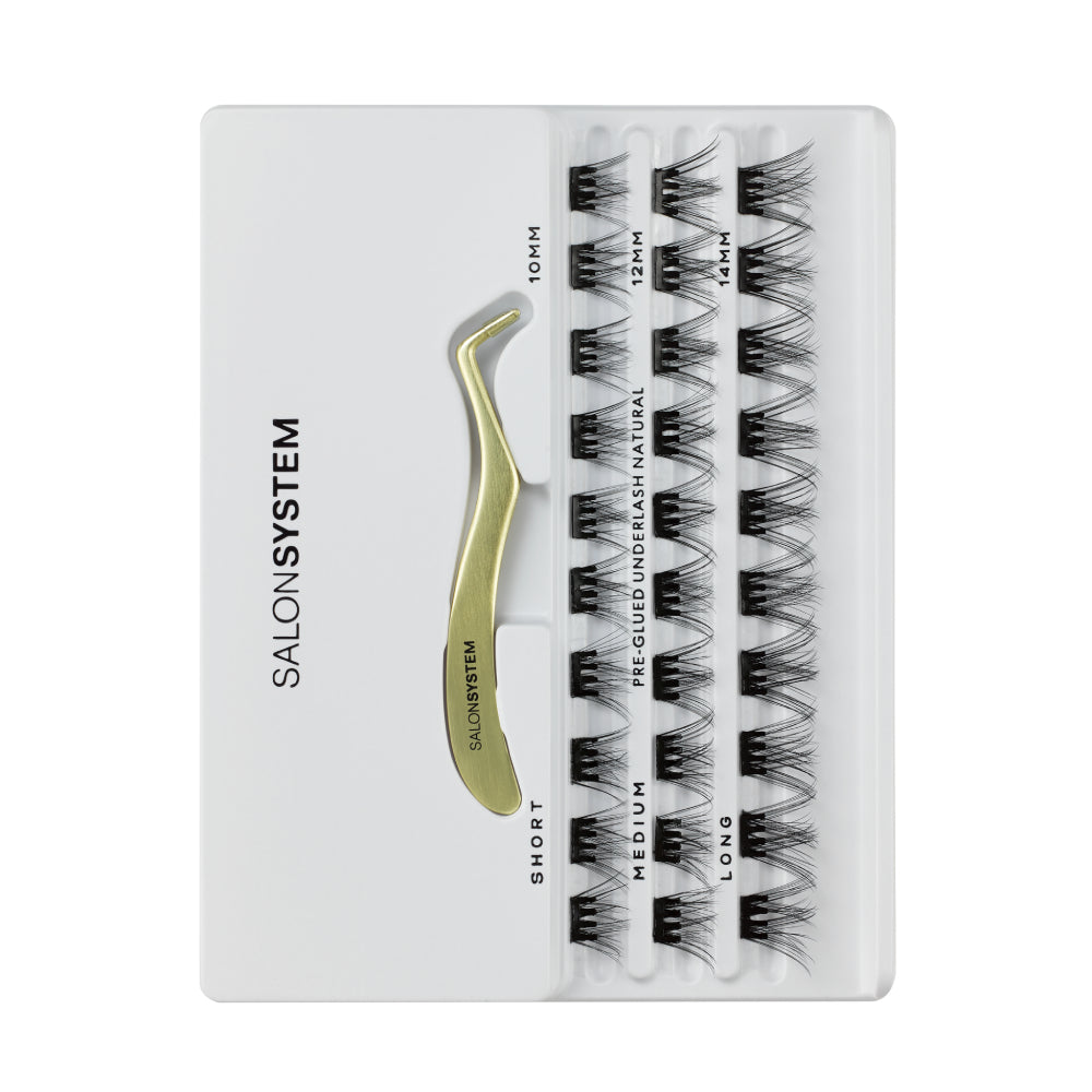 Salon System Pre-Glued Mixed Underlash Kit Natural