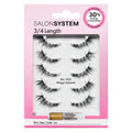 Salon System 3/4 Length No.022 Wispy Volume Lashes (5 pack)