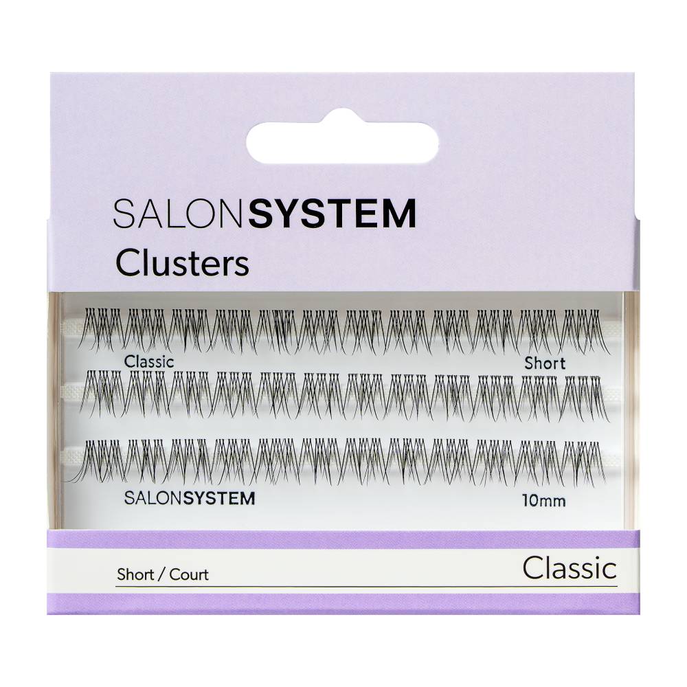 Salon System Individual Lash Clusters Classic Short 10mm