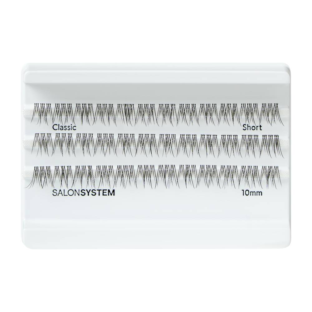 Salon System Individual Lash Clusters Classic Short 10mm