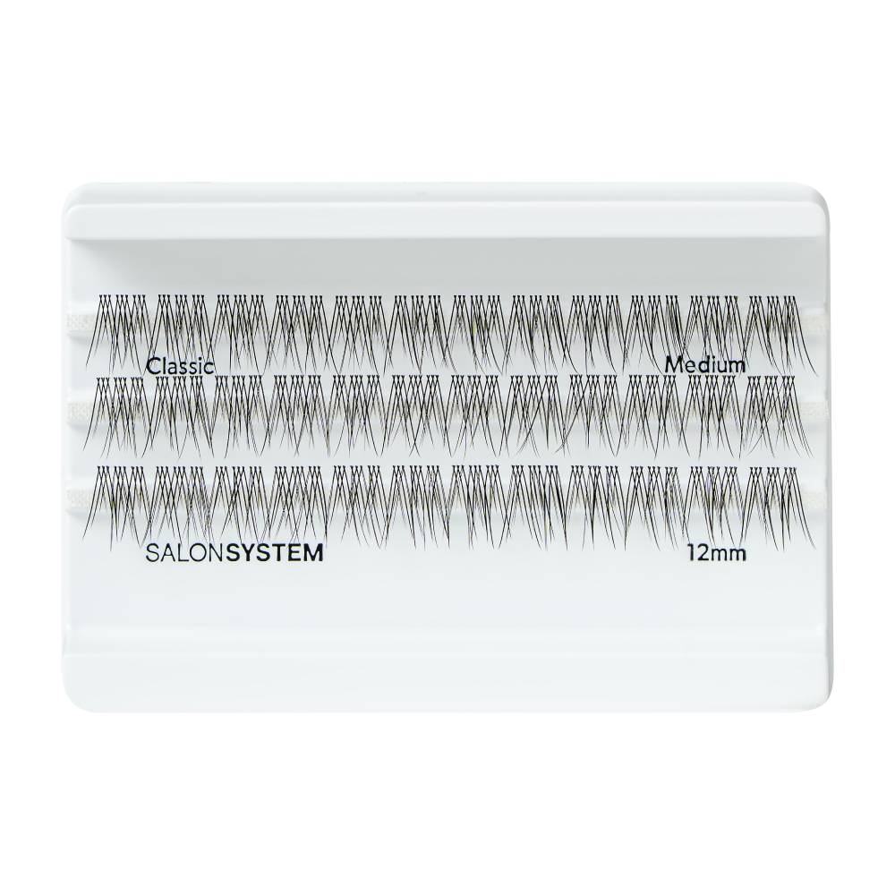 Salon System Individual Lash Clusters Classic Medium 12mm
