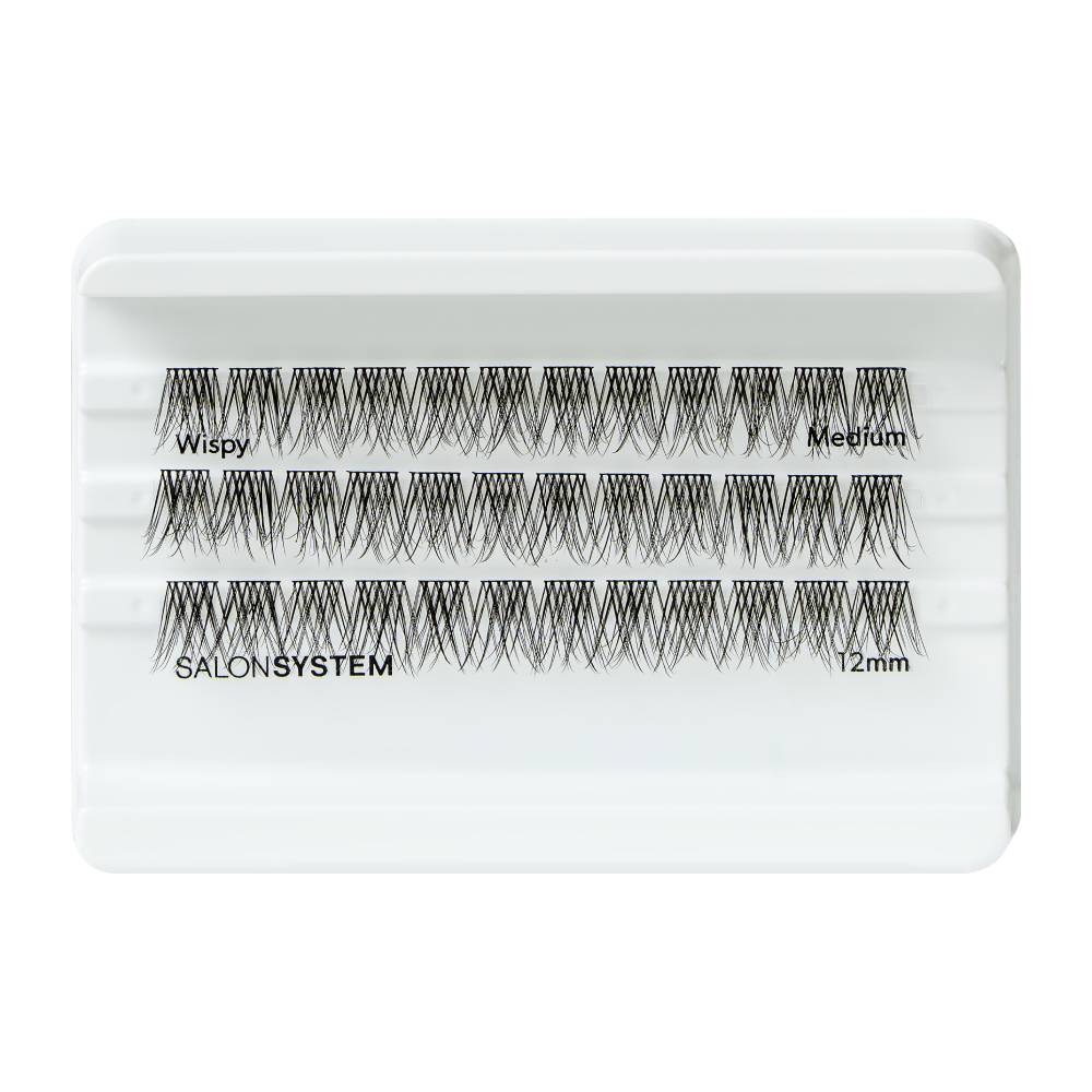 Salon System Individual Lash Clusters Wipsy Medium 12mm