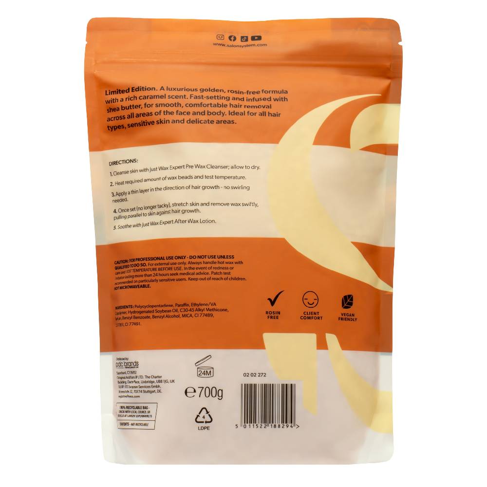 Salon System Just Wax Expert Caramel Cream Hot Wax 700g