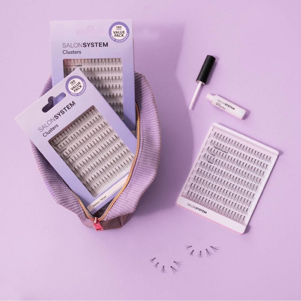 Salon System Cluster Lashes Hybrid Medium Value Pack