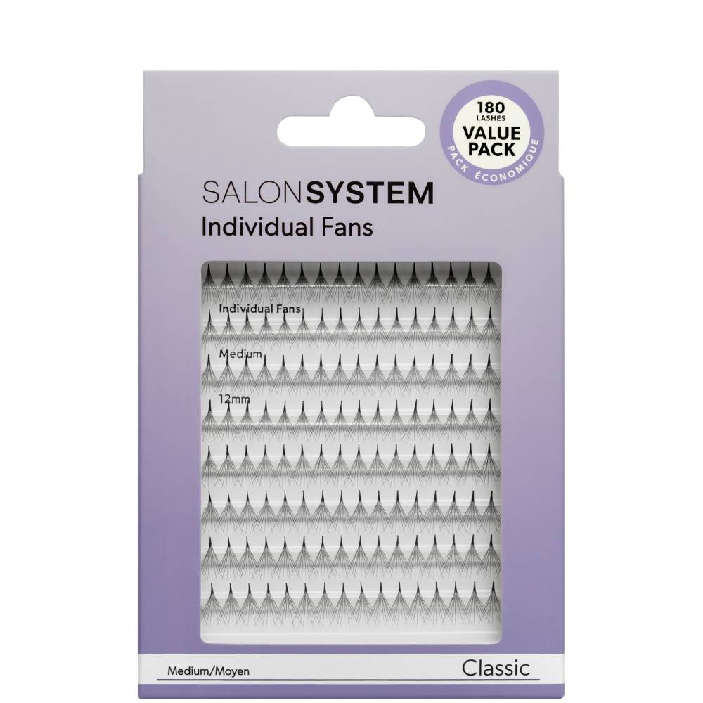 Salon System Individual Lash Fans Classic Medium Value Pack