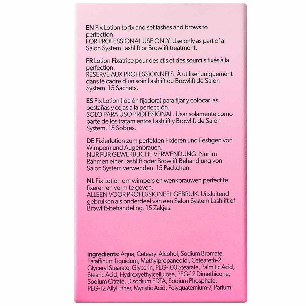 Salon System Lash and Brow Lift Fix Lotion 02 Sachets (15)