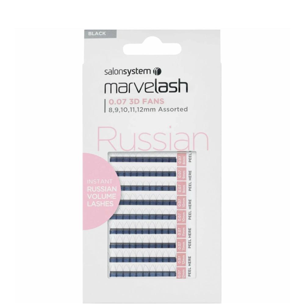 Salon System Marvelash 0.07 3D Fans 8-12mm Russian Lashes