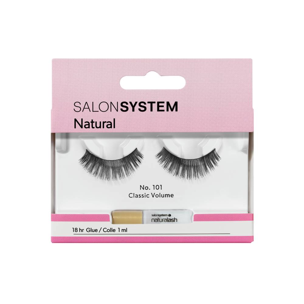 Salon System Naturalash Re-Usable Eyelashes - Black - 101