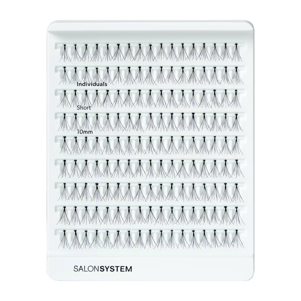 Salon System Individual Lashes Flare Black - Short