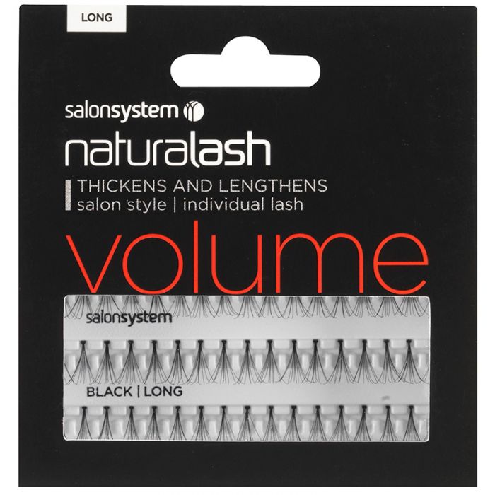 Salon System Individual Lashes Flare Black - Long