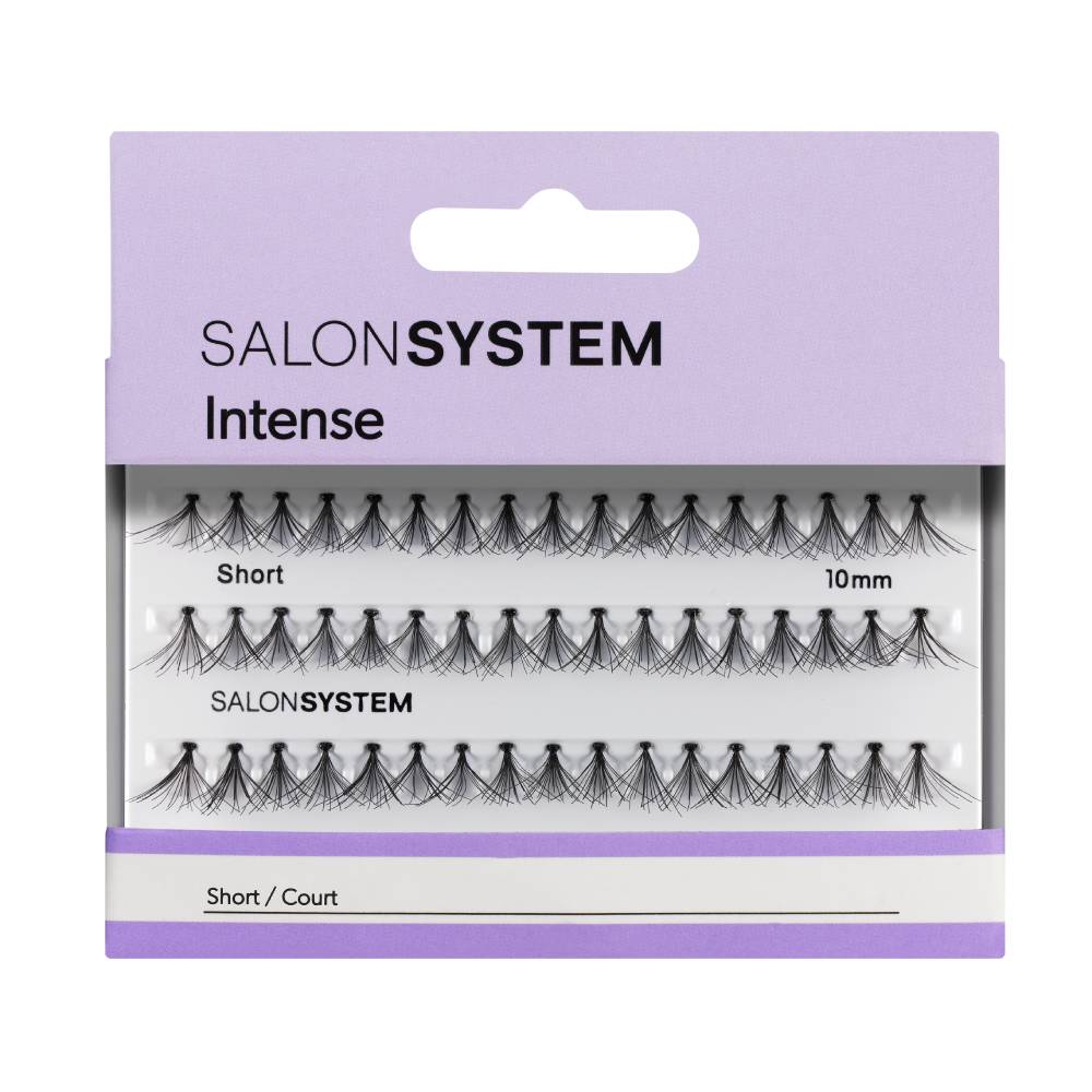 Salon System Individual Re-Usable Extra Voume Eyelashes - Short - Black
