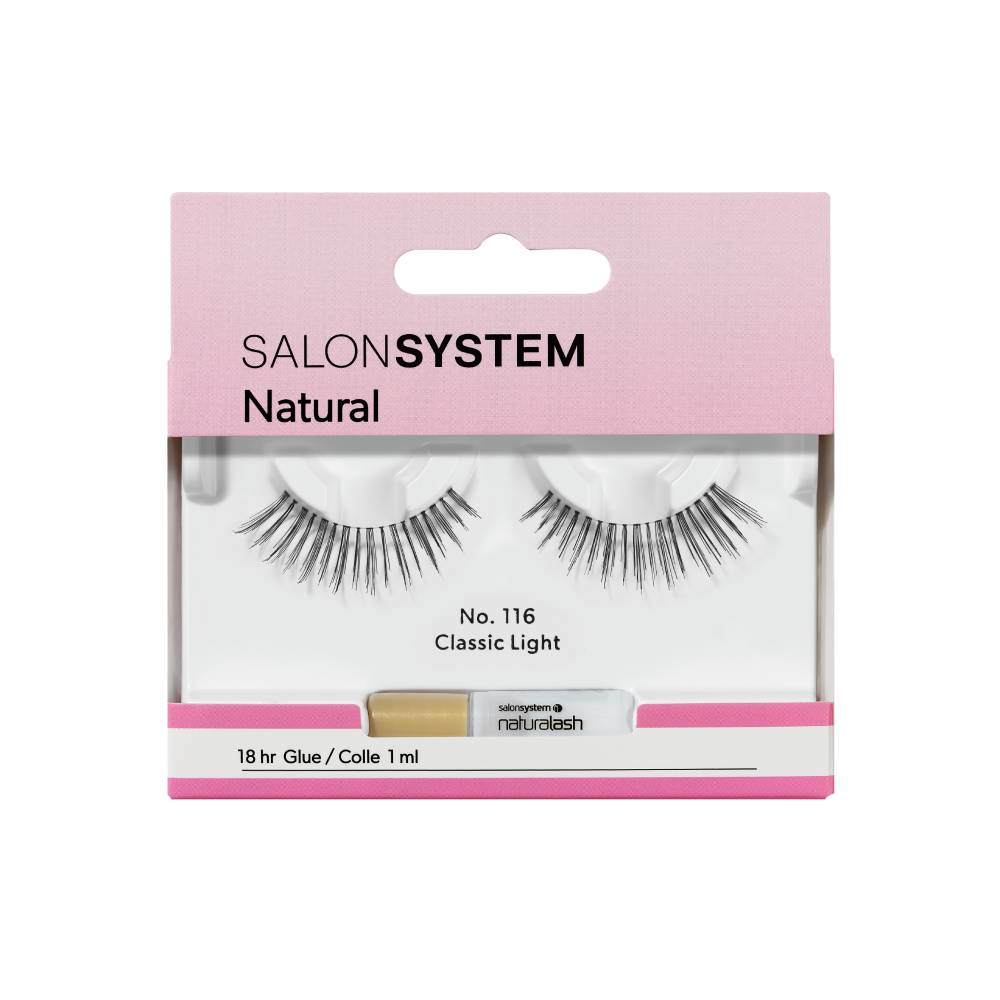 Salon System Naturalash Strip Lashes - Black - 116
