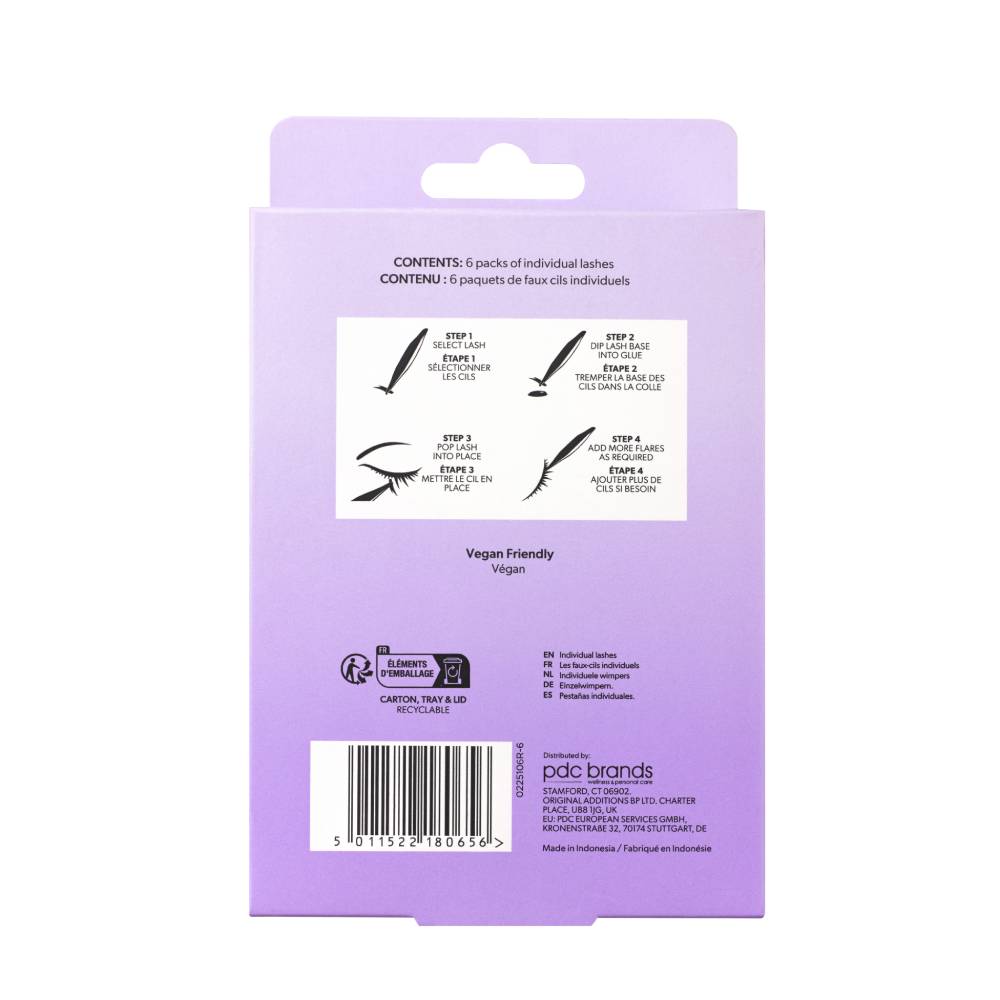 Salon System Individual Flare Eye Lashes - Short - 6 for 4
