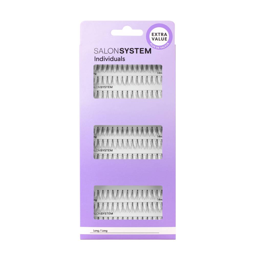 Salon System Individual Lashes Salon Value Pack Black Long