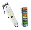 Wahl Cordless Super Taper Clipper and 1-8 Coloured Clipper Comb Set