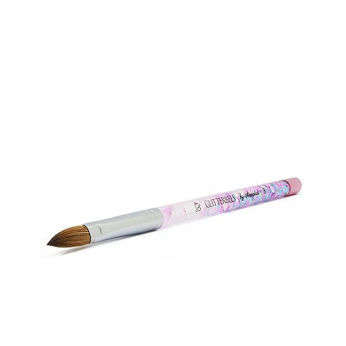 Glitterbels Pinched Pastel Glitter Acrylic Brush