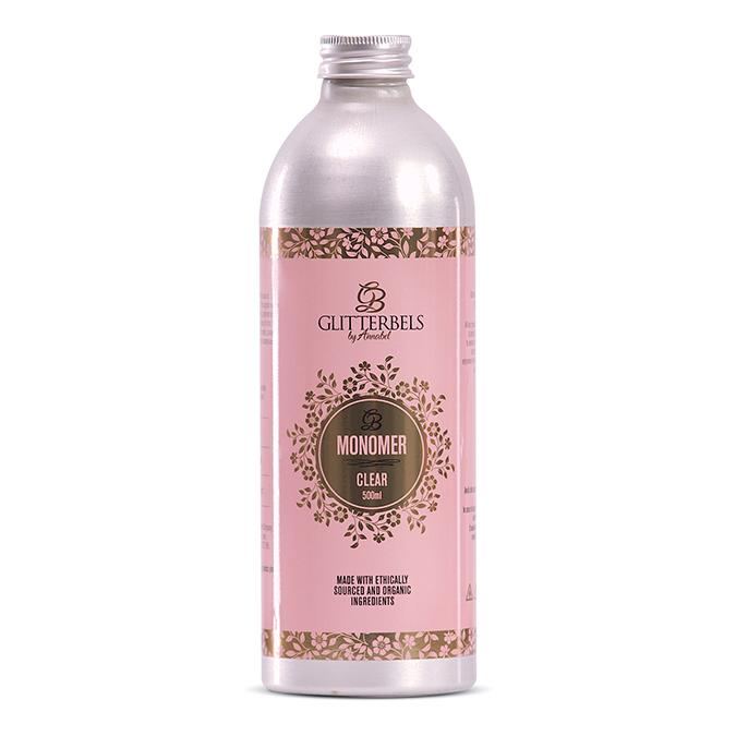 Glitterbels Monomer Clear Acrylic Liquid 500ml