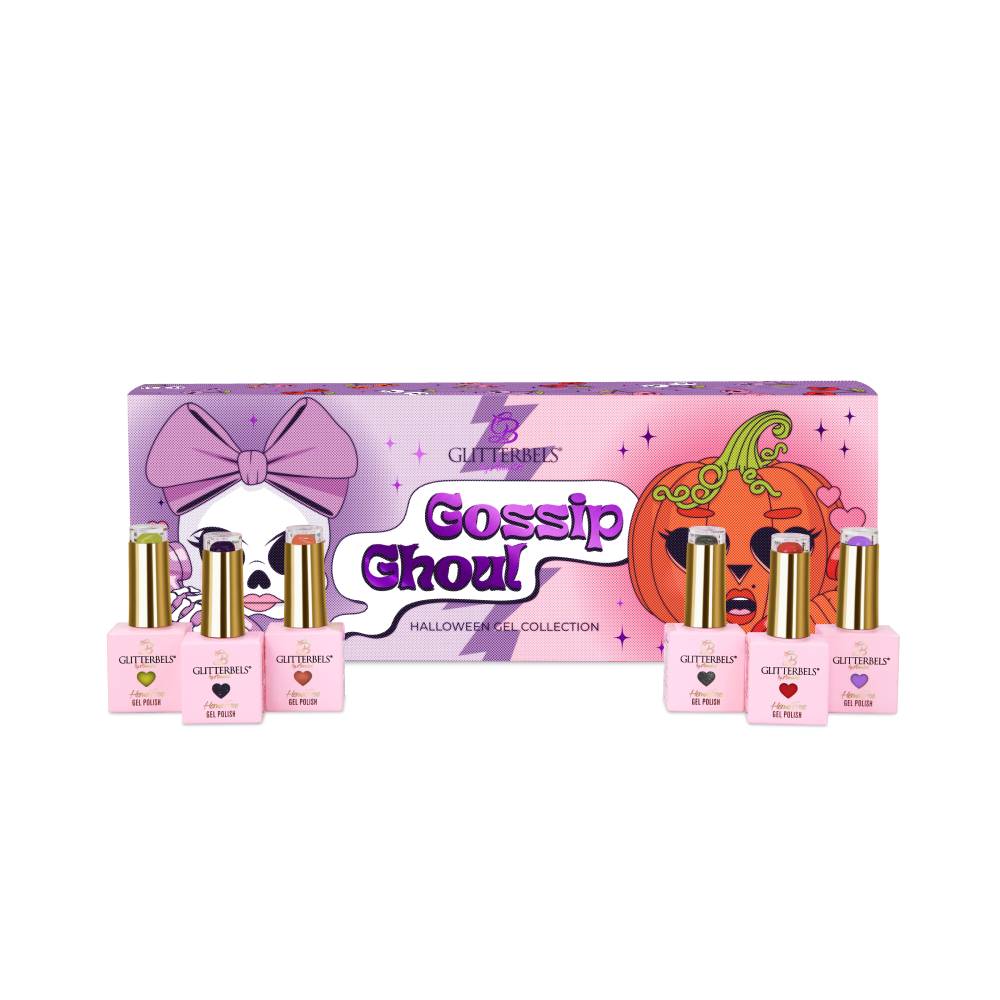 Glitterbels Hema Free Gel Polish Gossip Ghoul Halloween Gel Collection