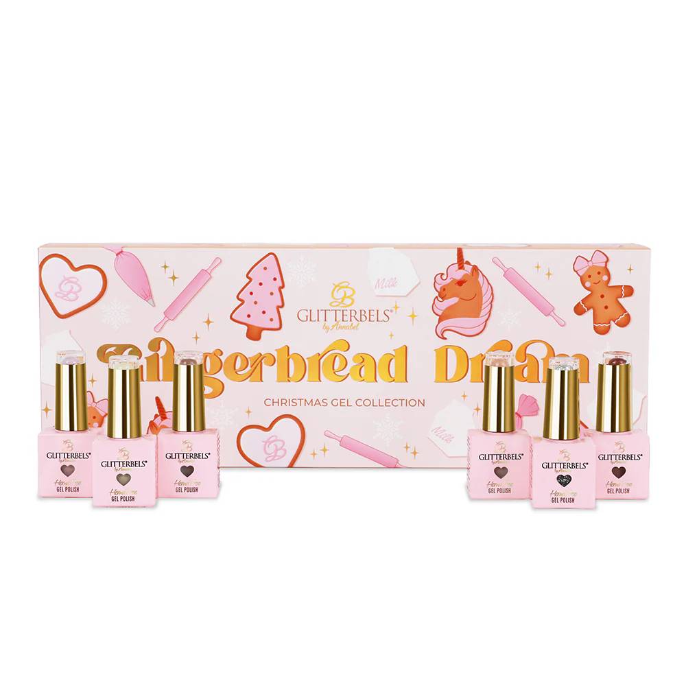 Glitterbels Hema Free Gel Polish Gingerbread Dream Christmas Gel Collection