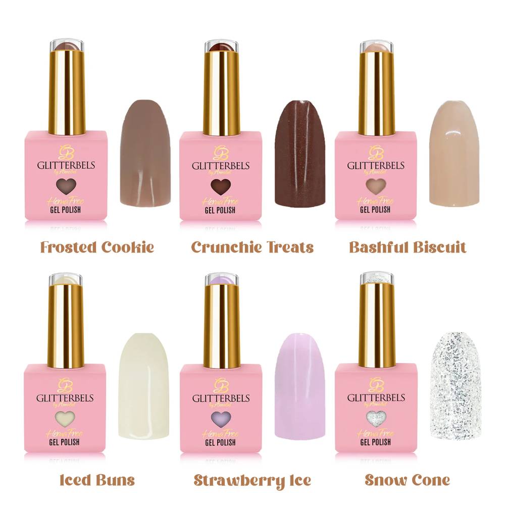 Glitterbels Hema Free Gel Polish Gingerbread Dream Christmas Gel Collection