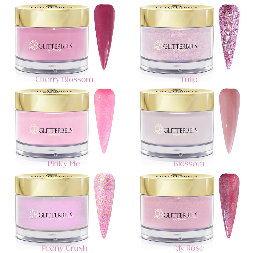Glitterbels Arylic Powder Blossom Babes Spring Gel Collection