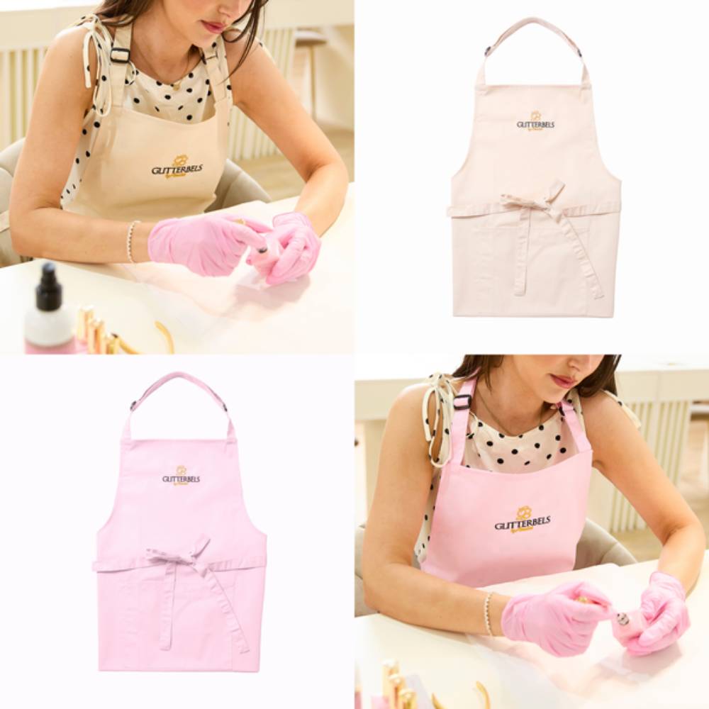 Glitterbels Full Apron Beige