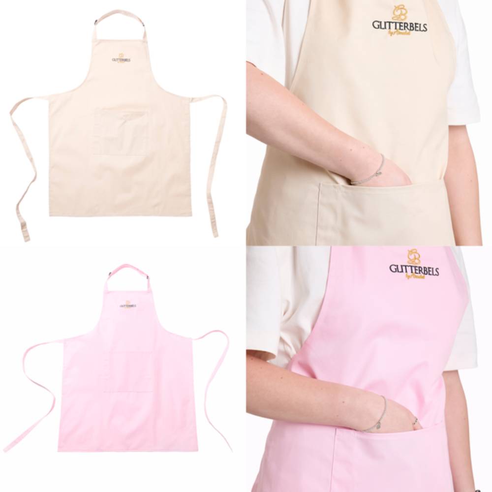 Glitterbels Full Apron Beige