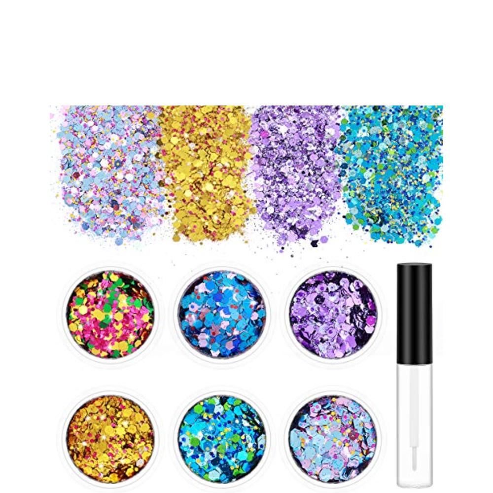 Party Kingdom Cosmetic Chunky Glitter with Glue (6)