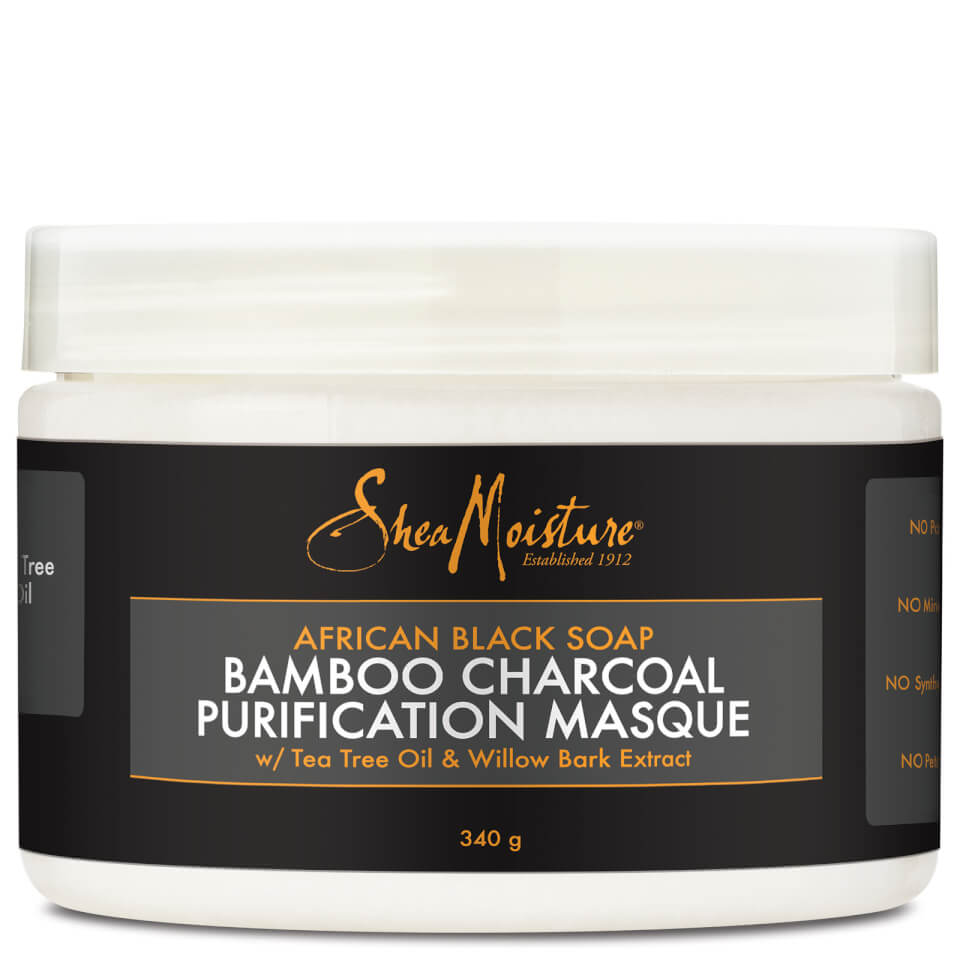 Shea Moisture African Black Soap Bamboo Charcoal Masque 340ml