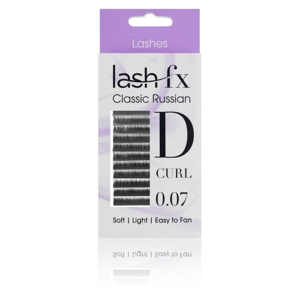 Lash FX Classic Russian Lashes D Curl 0.07 Super Fine 11mm