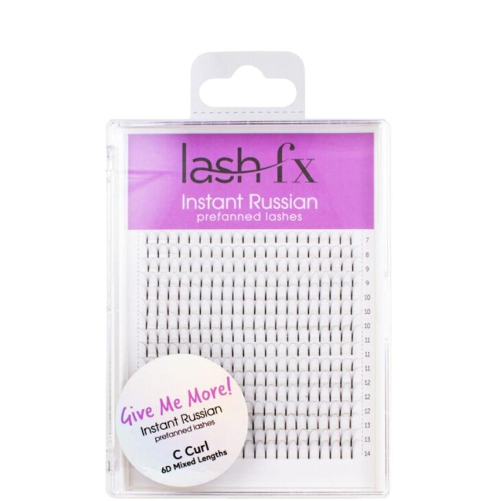 LashFX Instant Russian Prefanned Lashes C Curl 3D Mix