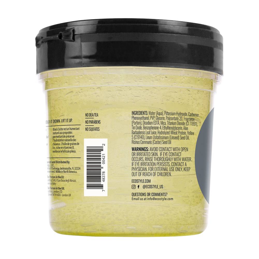 ECO Styler Black Castor & Flax Seed Oil Styling Gel 473ml