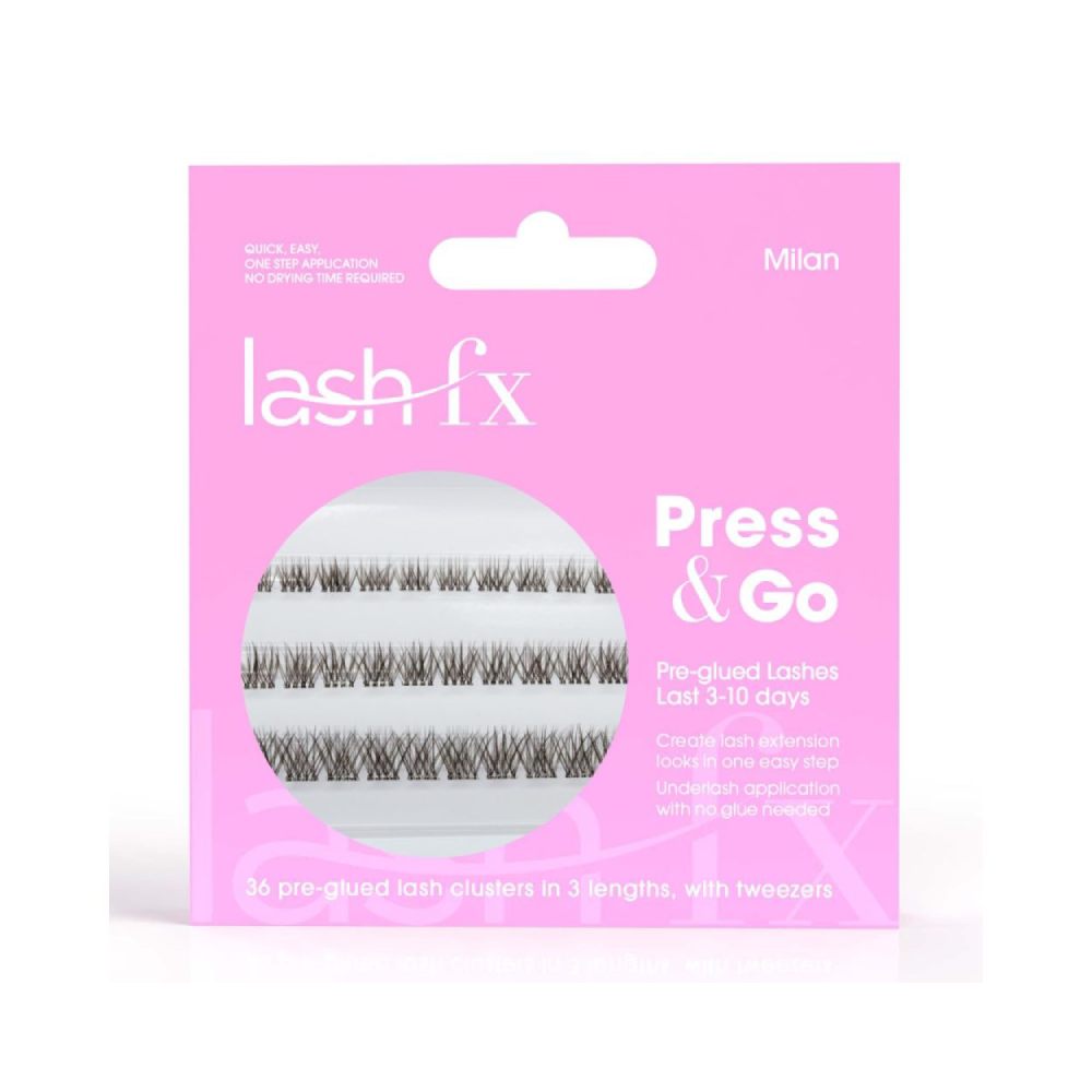 Lash FX Press & Go Pre-Glued Lash Clusters Milan
