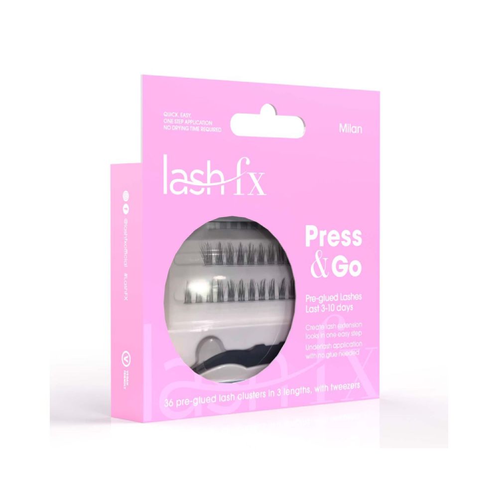 Lash FX Press & Go Pre-Glued Lash Clusters Milan