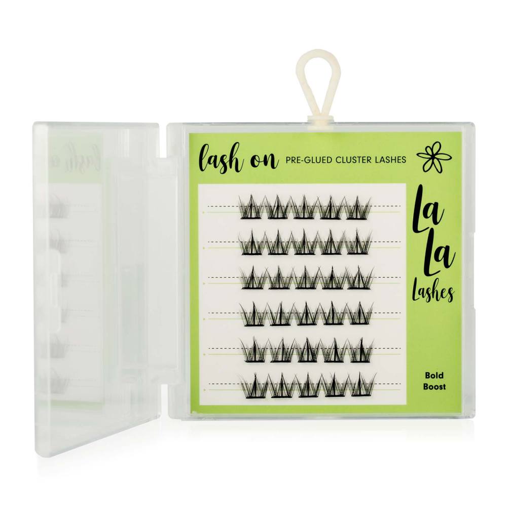 LaLa Lashes Pre-Glued Cluster Lashes Bold Boost