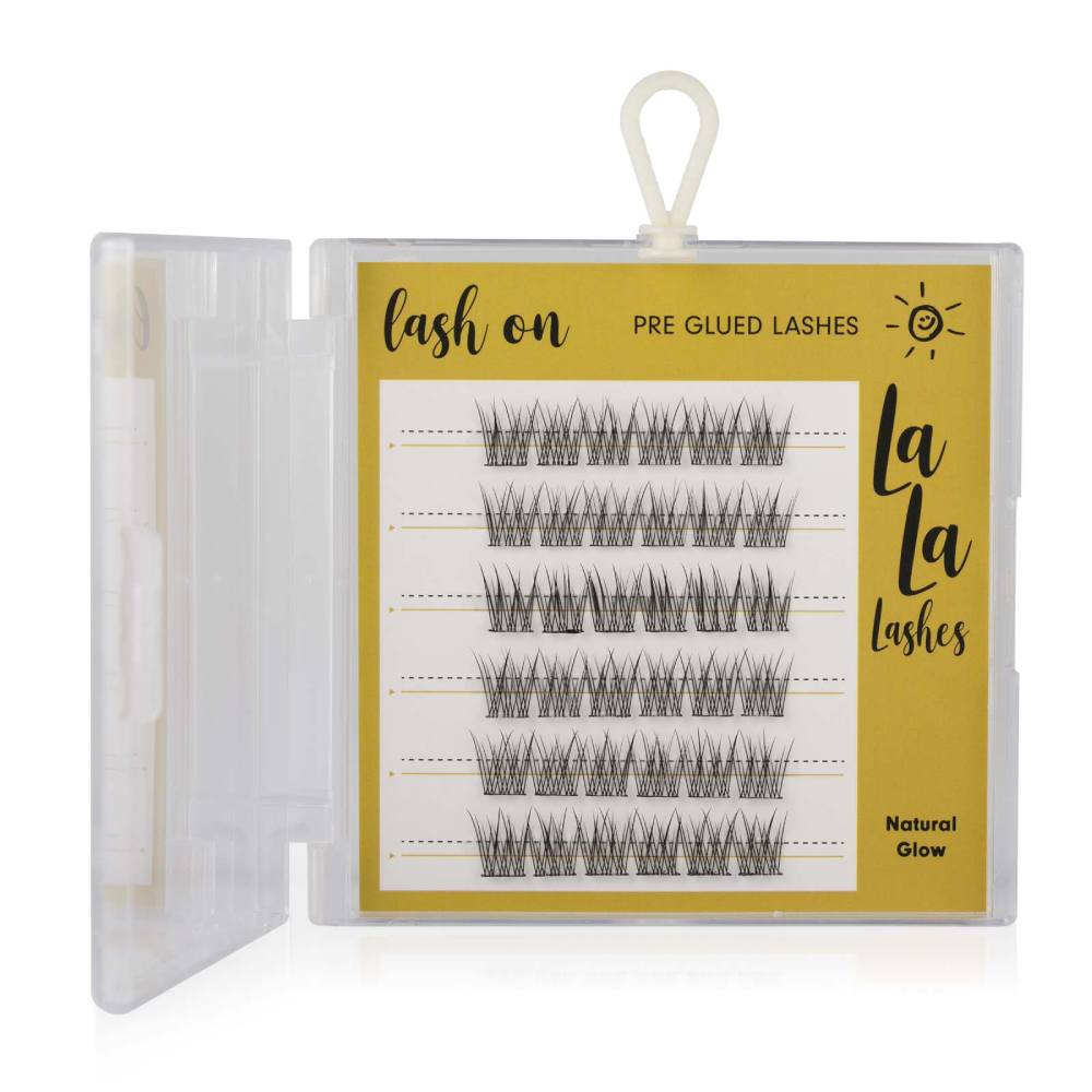 LaLa Lashes Pre-Glued Cluster Lashes Natural Glow