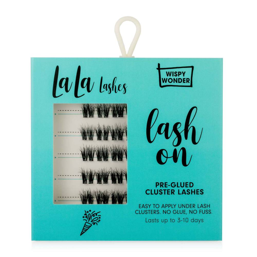 LaLa Lashes Pre-Glued Cluster Lashes Wispy Wonder
