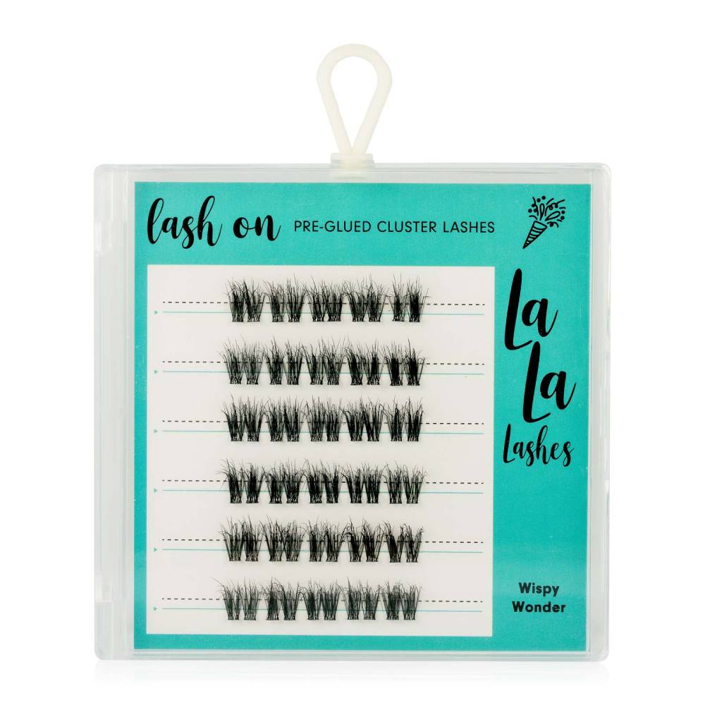 LaLa Lashes Pre-Glued Cluster Lashes Wispy Wonder