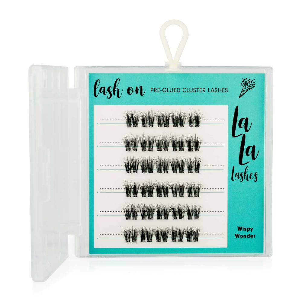 LaLa Lashes Pre-Glued Cluster Lashes Wispy Wonder