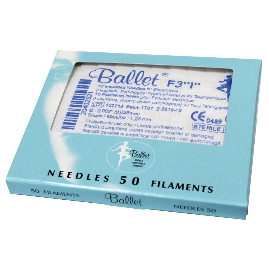 Ballet Electrolysis Needles F3 'I' Insulated (50)