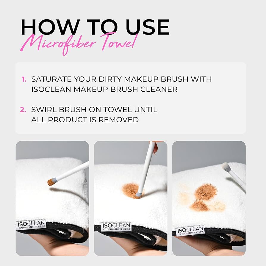 ISOCLEAN Mini Microfibre Makeup Brush Cleaning Towel