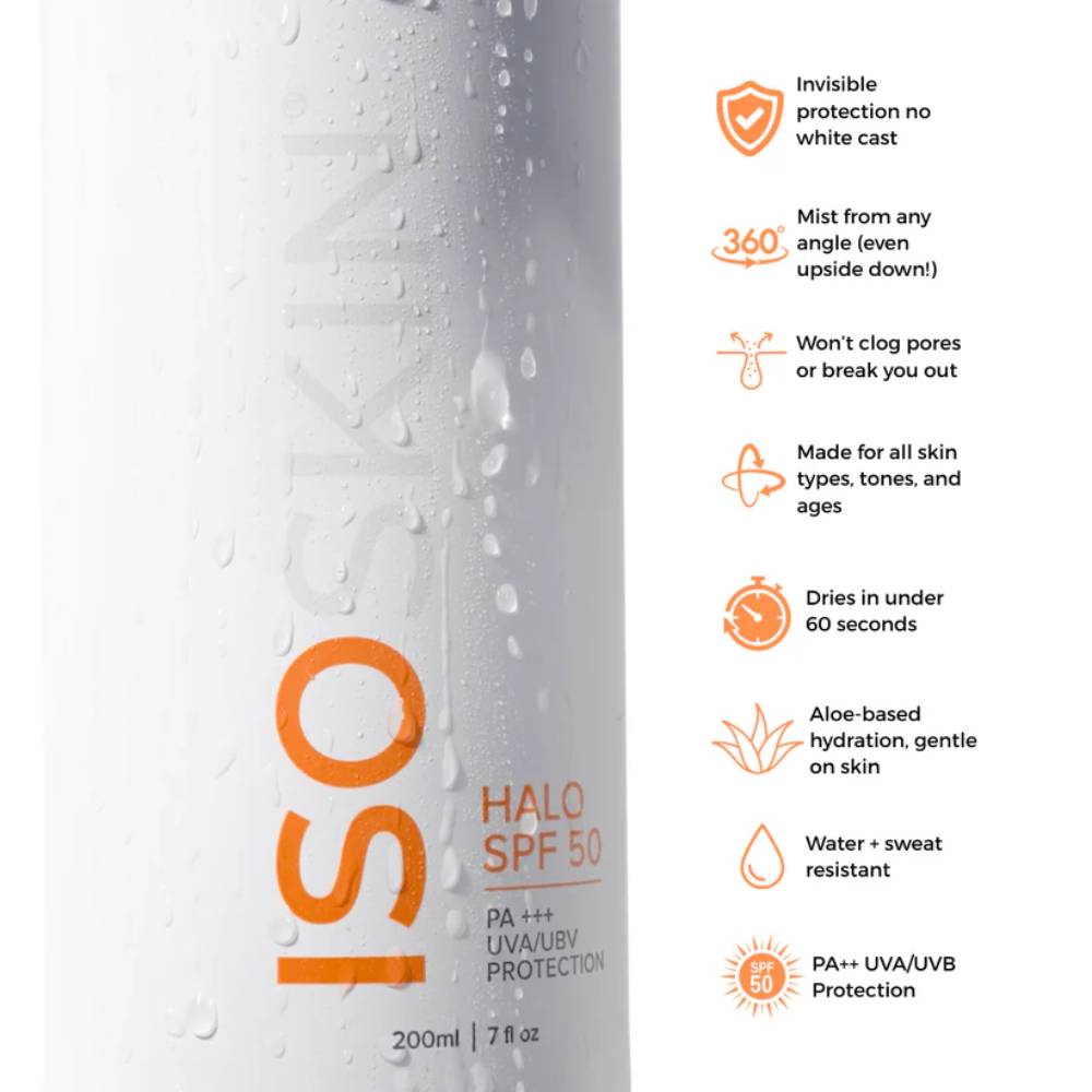 ISOCLEAN ISOSKIN Halo SPF50 Spray 200ml