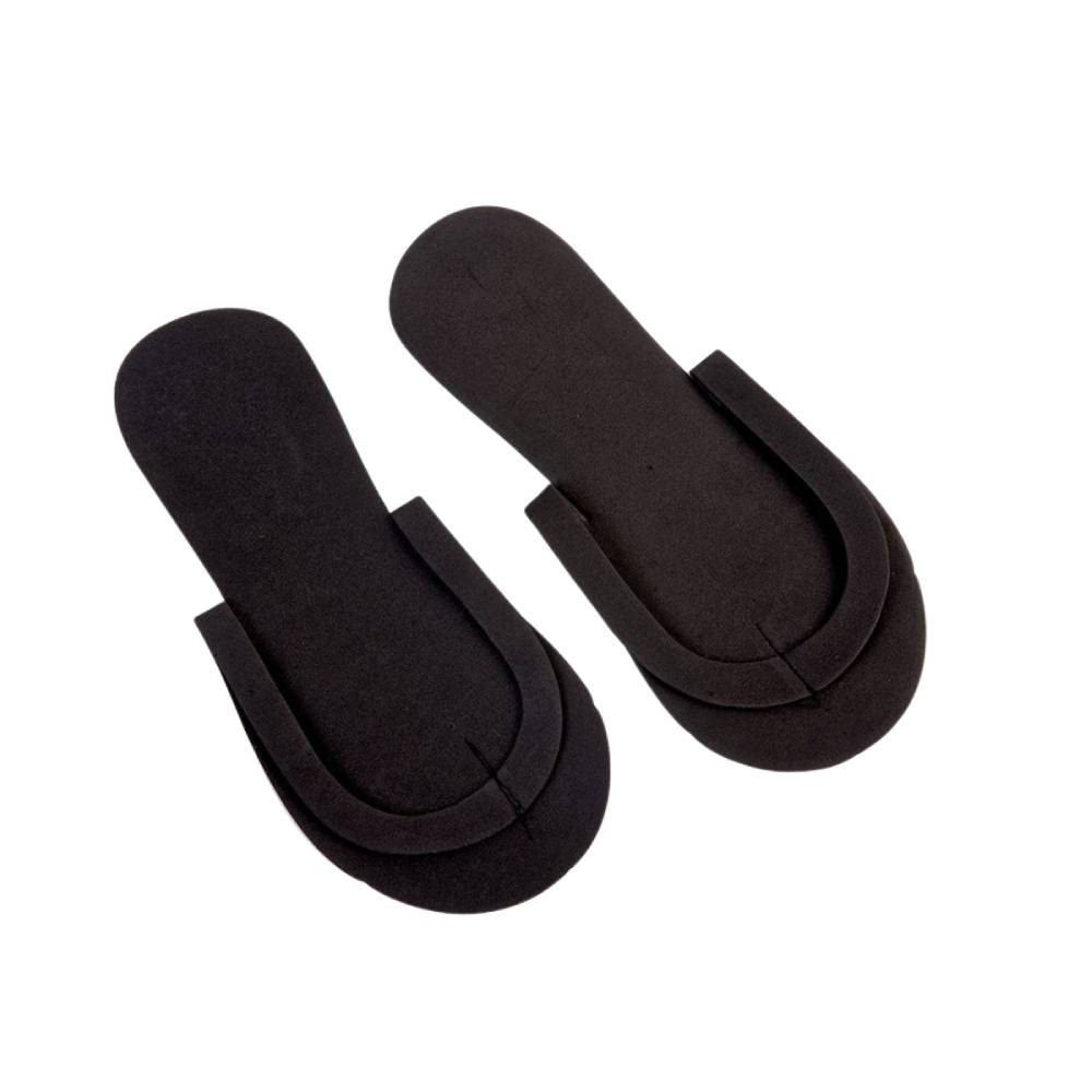 Salon Serve Disposable Flip Flops Black (12)
